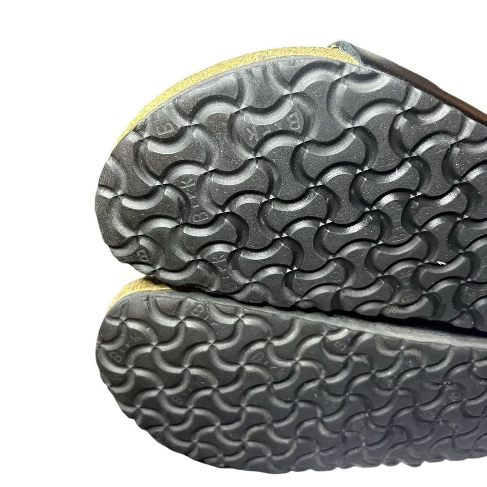 Birkenstock Amalfi Black Arizona Soft Footbed Size 42/US9